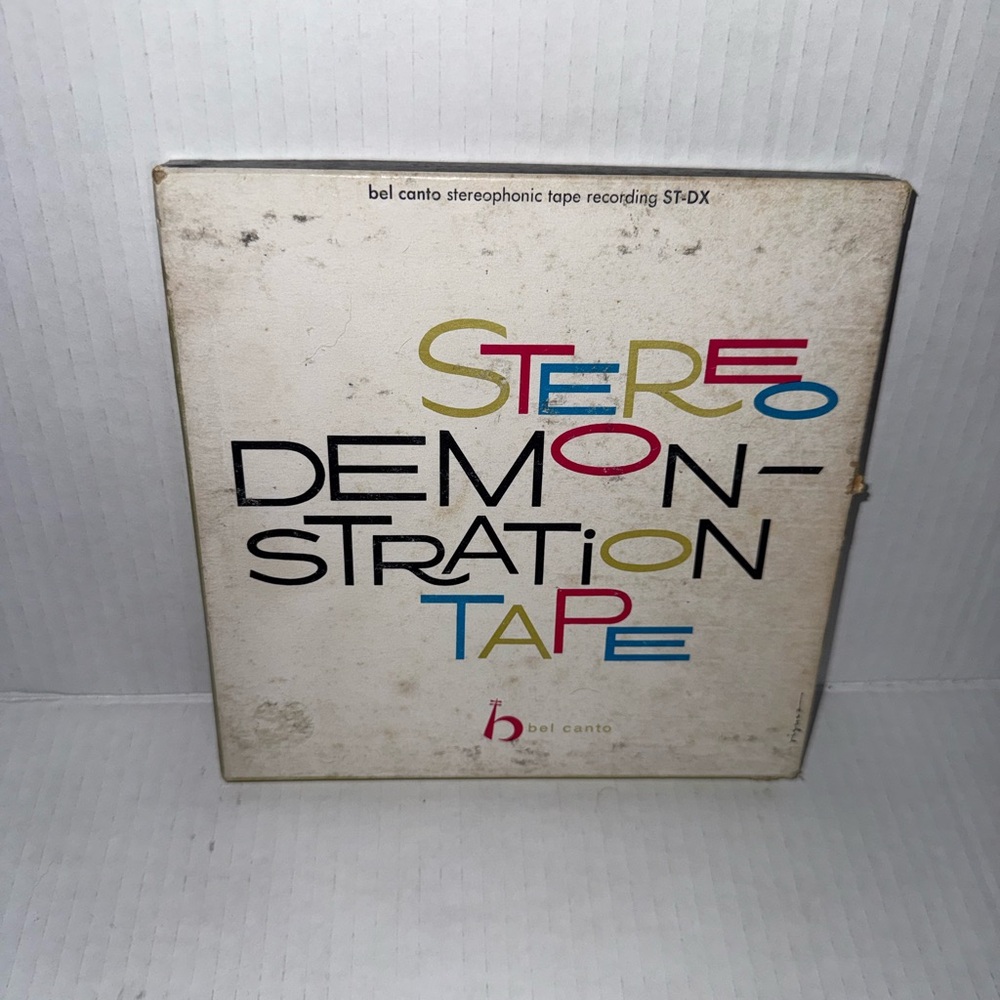 Stereo Demonstration Tape Bel Canto Stereo Sampler Recording REEL TO REEL Tape